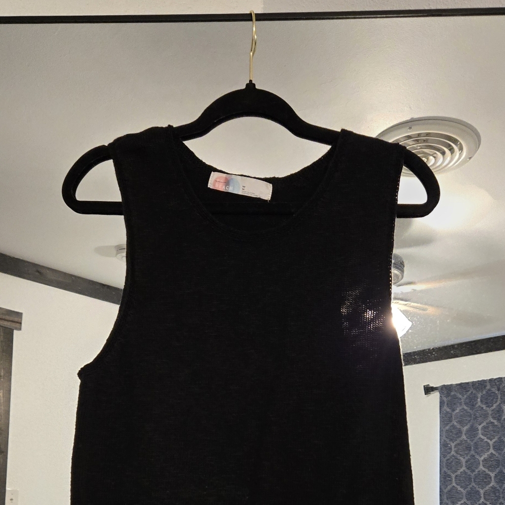 FP Beach- Black Sleeveless Knit Dress